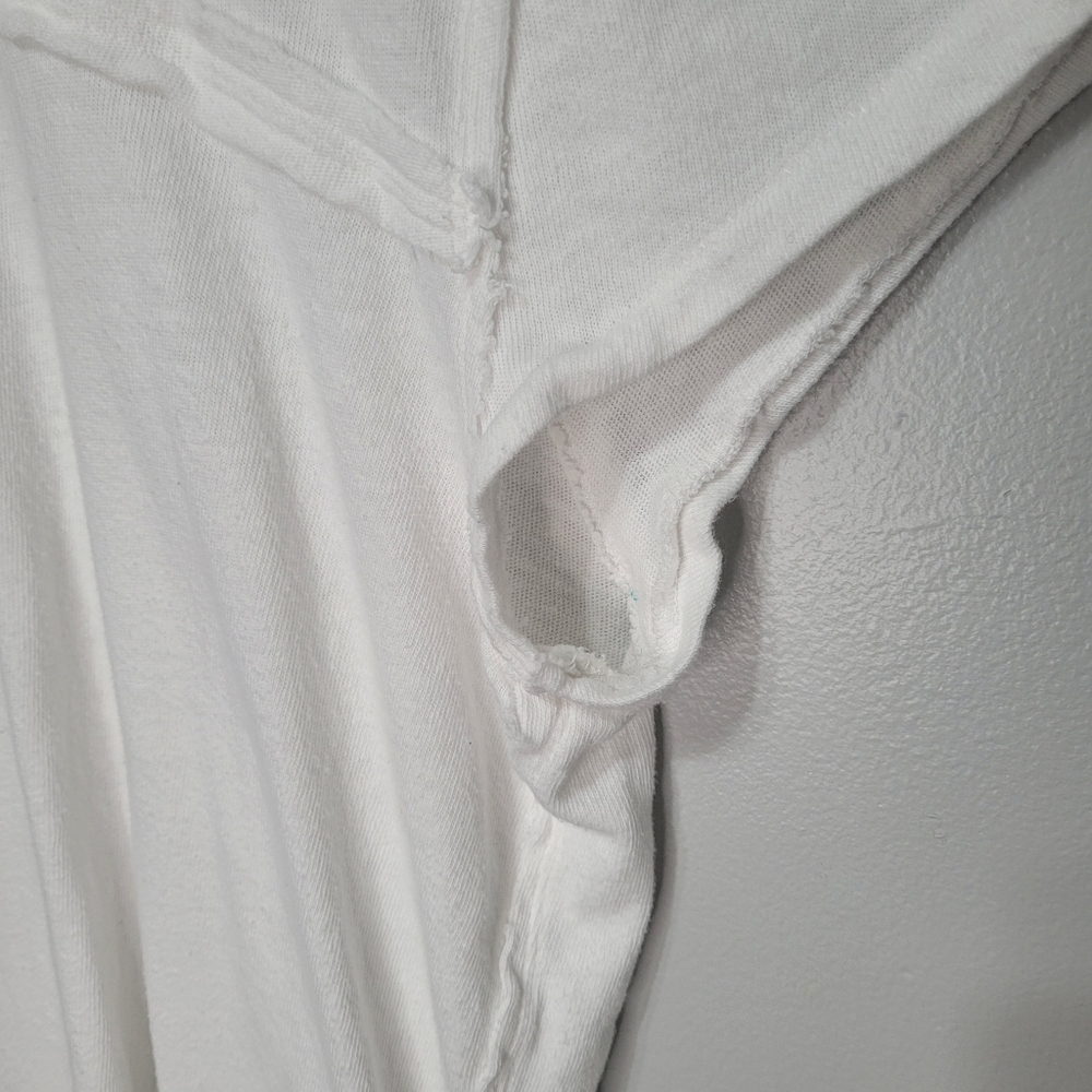 We The Free Cutout Boxy Cotton T-Shirt White Women's Size M - Picture 4 of 13